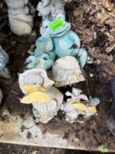 frog and duck outdoor decor