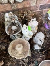 frog and turtle outdoor decor