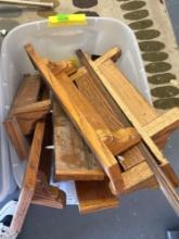 wooden shelfs