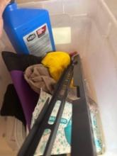 fluid, hangers, glove, wipes