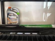 Press on antifreeze, coolant, and landscaping fabric