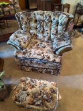 Chair and foot stool, Bring Help to move