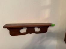 Wall decore wood shelf, mirror shelf