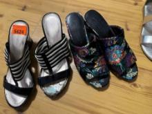 2 pair heels Size in photo