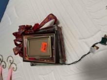 Picture frames and Christmas decor
