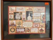 Christmas picture in frame