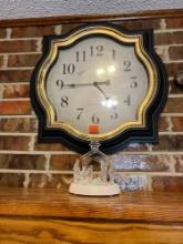 Beautiful wall clock with small nativity
