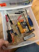 Items in drawer Several screw drivers, gerber knife, allen wrenches and more Drawer not included