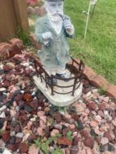 Boat captain yard decor