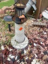 Yard decor light house