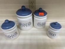 Vintage Corelle Prinston kitchen canister set