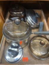Pots, pans and lids