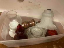 Pepper grinder, light globe, tea light container