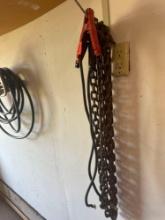 Tow chains and jumper cables