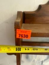 Wooden hanging paper towel holder Measurements in photos Buyer responsible loading and moving