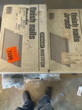 Finishing nails in box