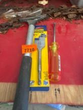 Scraper, speedbor bi, screw driver