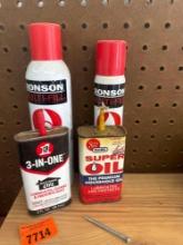 Butane refill and multi purpose oil