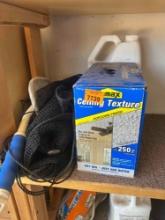 Concrete cleaner, ceiling texture, and other items