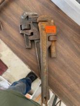 2 pipe wrenches
