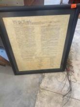 Framed wall decor