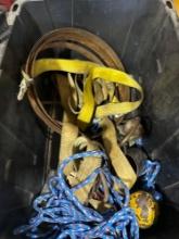 Misc rope, straps and other items PLEASE NOTE THAT THIS ITEM IS AT A SEPARATE LOCATION- LISTED BELOW