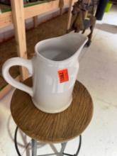 White decorative pitcher
