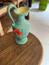 Jade green water pitcher