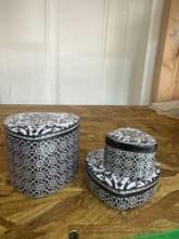 Decorative metal containers