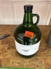 Glass laundry soap bottle