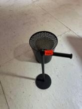 Toliet paper holder and matching trash can