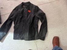 Womens leather riding jacket