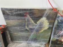 Chicken wall art Measurements in photos