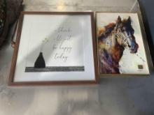 Horse wall decor and be happy today wall art