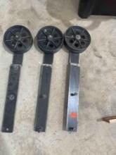 Barn door pulleys
