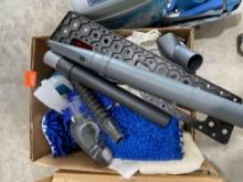 Tape, RID dye, dryer sheets, sharpie and vacuum accessories