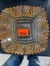 Amber glass tray