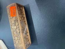 Wooden carved box