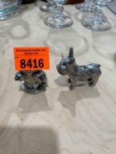 Salt and pepper shaker dog and fire hydrant