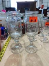 Mason jar glasses