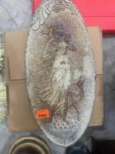 Maiden & Fawn art cast iron