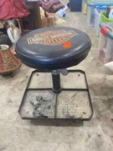 Harley Davidson rolling shop chair