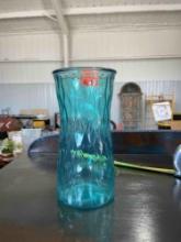 Blue flower vase