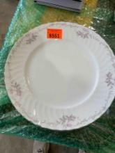 Gold standard porcelain china dinner plates