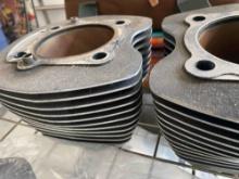 Wall cross and cylinder from a Harley Davidson