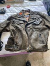 Womens leather harley davidsons riding jacket