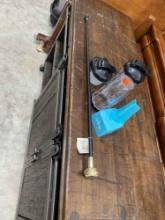 TCB walking cane and drink containers