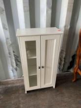 White bathroom cabinet