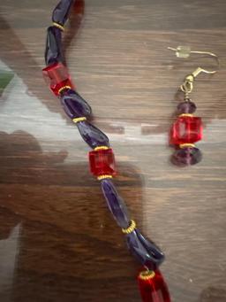 necklace and earring set