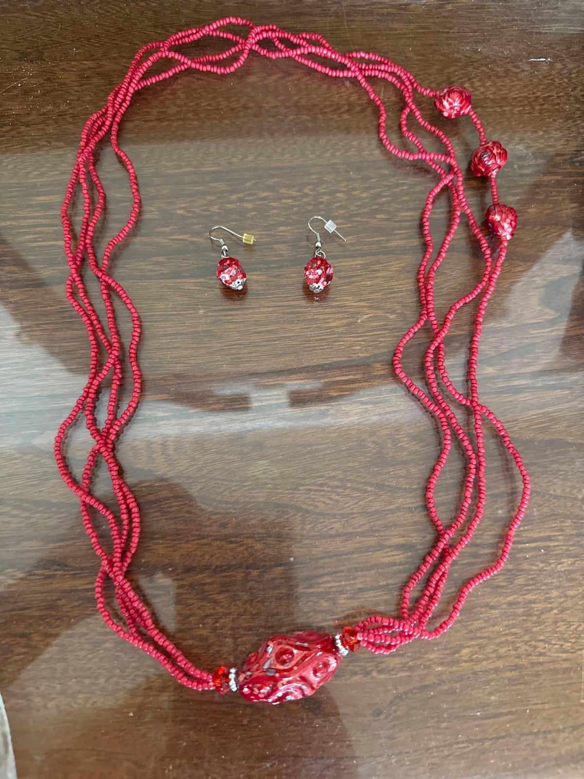 necklace and earring set